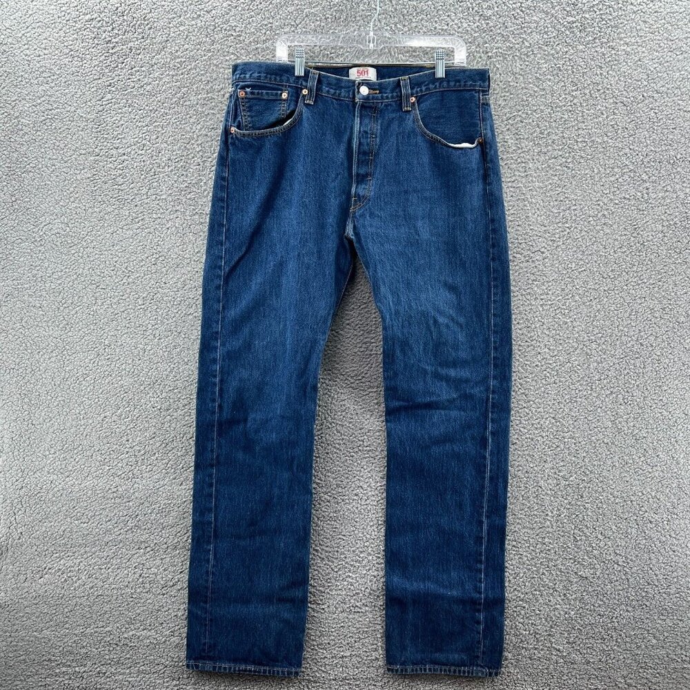 Levi's Men's Straight Jeans - Dark Blue Denim